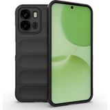 Vendas Oppo A6X Uyumlu Kılıf Esnek Tpu Oyuklu Arka Yüzey Tasarımlı Zore Etnik Silikon Kapak - Siyah