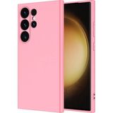 Vendas Samsung Galaxy S24 Ultra Kılıf Lansman Serisi Içi Kadife Ipek Dokulu Lansman Kılıf - Pembe