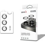 Vendas Samsung Galaxy S25 Zore CL-12 Premium Safir Parmak İzi Bırakmayan Anti-Reflective Kamera Lens Koruyucu - Gümüş