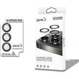 Vendas Samsung Galaxy S26 Plus Uyumlu Zore Cl-12 Premium Safir Parmak Izi Bırakmayan Anti-Reflective Kamera Lens Koruyucu - Siyah