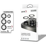 Vendas Samsung Galaxy S26 Ultra Uyumlu Zore Cl-12 Premium Safir Parmak Izi Bırakmayan Anti-Reflective Kamera Lens Koruyucu - Siyah