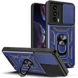 Vendas Xiaomi Poco F5 Pro Kılıf Magnetik Standlı Kamera Korumalı Zore Sürgülü Vega Kapak