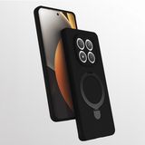 Vendas Xiaomi Redmi Note 15 Pro Plus Kılıf M-Safe Halkalı Standlı Zore Samara Kapak - Siyah