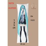 Vendini Miku ve Teto Sarılma Yastığı Kılıfı
