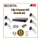 Vendly 2mp Ahd Gece Görüşlü 5'li Güvenlik Kamera Sistemi