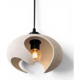 Vendly Beton Dokulu Iskandinav Premium Salon Oturma Odası Avize 21 x 26 cm Beyaz