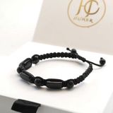 Vendly Blackcraft Oltu Taşı Örgü Bileklik ( Ayarlanabilir)