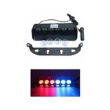Vendor Tuning Vendortuning Araç Içi Vantuzlu Çakar Lamba Kırmızı - Mavi Renk 6 LED 12V