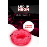 Vendortuning Araç Içi Aydınlatma Ip Neon I Led Neon Kırmızı 2 Metre