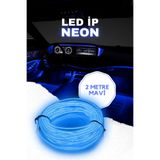 Vendortuning Araç Içi Aydınlatma Ip Neon Led Tüm Mavi 2 Metre