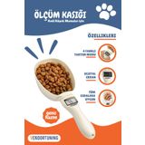 Vendortuning Kedi Köpek Mama Ölçüm Kaşığı Tartısı, Kedi Besleme Ölçüm Kaşığı Hayvan Mama Ölçü Terazisi
