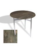 Venedik Masa Yuvarlak Çap 70 Kromnikel (Werzalit, Wermodin Veya Allzalit Tabla) - Old Pine