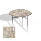 Venedik Masa Yuvarlak Çap 70 Kromnikel (Werzalit, Wermodin Veya Allzalit Tabla) - Scala Marble