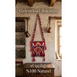 VENEDİK Otantik Kilim El Yapımı Heybe Çanta Şark Köşesi Duvar Süsü, Kadın Çantası