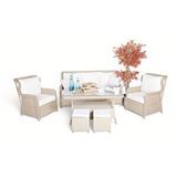 Venedik Rattan Hardal Oturma Grubu