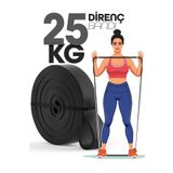 Venenon 25KG Barfiks Lastiği Gym Resistance Band Antrenman Kas Geliştirme Bandı Siyah (Sert)