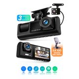 Venenon 3 Kameralı LCD Ekran Araç Kamerası FullHD Geniş Açı Ön + Arka + Araç İçi Kamera Hareket Sensörü C309