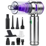 VENENON® Kablosuz Araç Süpürgesi ve Hava Üfleyici, 19000Pa Güçlü Vakum, 3 Kademeli Fırçasız Motor, Şarjlı Mini El Süpürgesi, HEPA Filtreli, Araba Ev Ofis İçin Uzub Kullanım Şarj Süresi 110Wt Çantalı