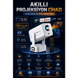Venenon PRO602 Taşınabilir Android Projeksiyon Cihazı Bass Projektör Telefon Ekran Yansıtma Wifi Bluetooth