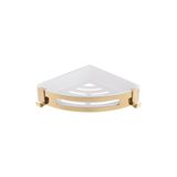Venezia Paslanmaz Çelik Köşe Banyo rafı Sky GOLD Şampuanlık 22 cm * 22 cm