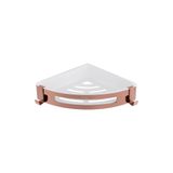 Venezia Paslanmaz Çelik Köşe Banyo rafı Sky ROSE GOLD ( bakır renk ) Şampuanlık 22 cm * 22 cm