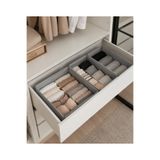 Venita Home 3'lü Gri Çekmece Içi Düzenleyici Organizer Set - Çok Amaçlı Dolap Içi Kutu Seti