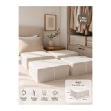 Venita Home 4 Adet Fermuarlı Kutu Formunda Çok Amaçlı Hurç, Dolap İçi Düzenleyici, Baza Hurç 50x40x19