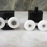 Venita Siyah Duşakabin Cam Kabin Tekerleği Takım 24 mm