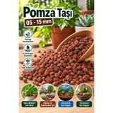 VENİV 5-15 mm Kırmızı Pomza Taşı | Saksı Toprağı, Kaktüs Sukulent, Orkide ve Akvaryum İçin Doğal Pomza 5 litre