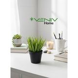 Veniv Home Dekoratif Saksılı Bitki- Gerçekçi Yapay Bitki 20 cm - Yeşil