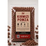 VENİV Kırmızı Pomza Taşı 3-15 mm Volkanik Cürüf 2 Litre- Ponza Taşı