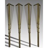 Venna Home Gold 75CM-4'LÜ Demir Masa Ayak, Demir Ayak , Dresuar Ayağı, Masa Ayağı, Demir Ayaklar, Masa Ayakları