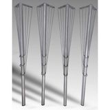 Venna Home Gümüş 75CM-4'LÜ Demir Masa Ayak, Demir Ayak , Dresuar Ayağı, Masa Ayağı, Demir Ayaklar, Masa Ayakları