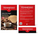 Vennesso No:4Doğal Kağıttan Üretilmiş Kahve Filtre Kağıdı80'li X 3 Kutu 240 adet - Filtre Kahve