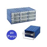 Venoa Ds20 Şeffaf Çekmeceli Avadanlık Parça Kutusu 20 Parça 100x140x52 Mm