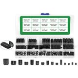 VENOA SS730 Setskur Vida Seti 730 Parça M3 M4 M5 Çantalı Profesyonel Alyan Uçlu Sabitleme Vidası Seti Çelik Organizer Kutulu