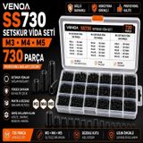 Venoa Ss730 Setskur Vida Seti M3, M4, M5 Çantalı 730 Parça Diğer