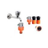 Venoa Vr010 Kelepçeli Musluk Hortum Adaptörü Stoperli 3 Parça 1/2''