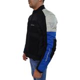 Venom Dynamic 4 Mevsim Açık Gri-Mavi Motosiklet Montu (Bir Beden Büyük Sipariş Veriniz) - Gri - Mavi