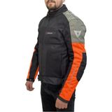Venom Dynamic 4 Mevsim Siyah Turuncu Motosiklet Montu - Siyah - Gri - Turuncu - 5XL