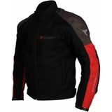 Venom Dynamic Kadın 4 Mevsim Siyah Kırmızı Motosiklet Montu - XS - Siyah - Kırmızı