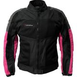 Venom Motosiklet Kadın Mont 4 Mevsim Dynamic Black-Pink Motorcu Montu - Çok Renkli