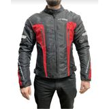 Venom Motosiklet Montu Air Racing 4 Mevsim Motorcu Touring Mont Black-Red - 2XL - Siyah