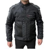 Venom Motosiklet Montu Dynamic Siyah-Gri 4 Mevsim Motorcu Montu - 6XL