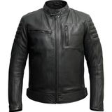 Venom Motosiklet Montu Mustang Siyah Deri 4 Mevsim %100 Leader Motorcu Mont - 2XL