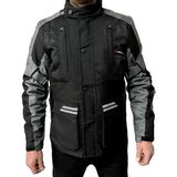 Venom Motosiklet Montu Tourex 4 Mevsim CE Sertifikalı Reflektörlü Siyah-Gri 3XL Uzun Mont