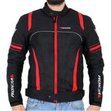 Venom Motosiklet Spin Yazlık Mont Siyah-Kırmızı Motorcu Montu - Siyah - Kırmızı