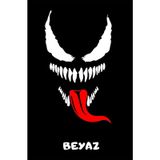 Venom Sticker Araba, Motorsiklet, Kask, Laptop, Cam Sticker 20x10 Cm