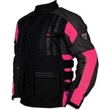 Venom Tourex Gri Siyah Pembe Su Geçirmez Kadın Motosiklet Montu(Kalıplar Dardır)