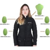 Venom Urban Kadın Motosiklet Montu Siyah Nefes Alabilir Polyester Yazlık Konforlu Kullanım